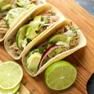 instant pot pork tacos with lime