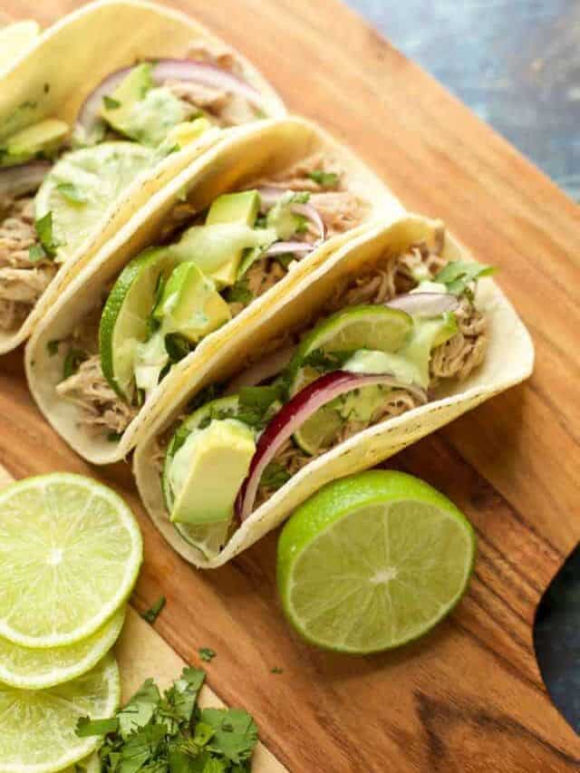 instant pot pork tacos with lime