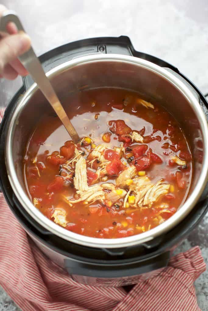 Chicken Tortilla Soup instant pot