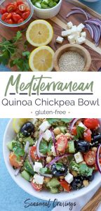Mediterranean quinoa chickpea bowl is a nutritious and delicious dish packed with the flavors of the Mediterranean.