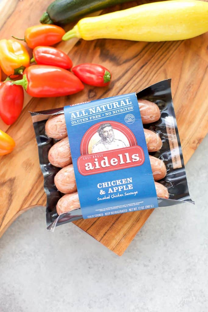 Package of Aidell's Chicken Sausage