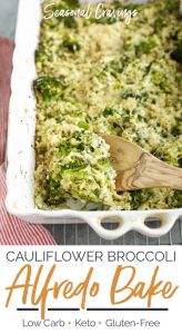 Cauliflower and broccoli alfredo bake.