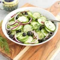 keto cucumber salad with red onion