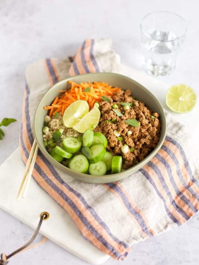 Indonesian Beef and Quinoa Bowl