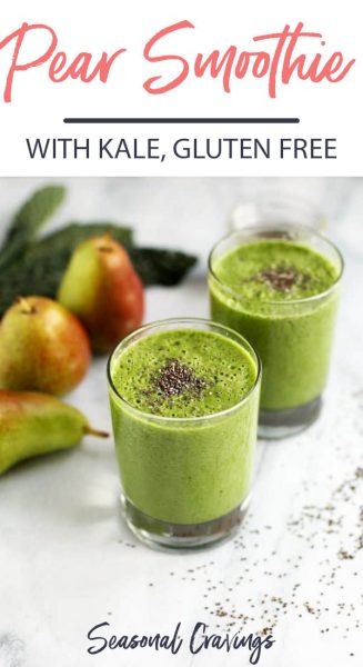 pear smoothie with kale