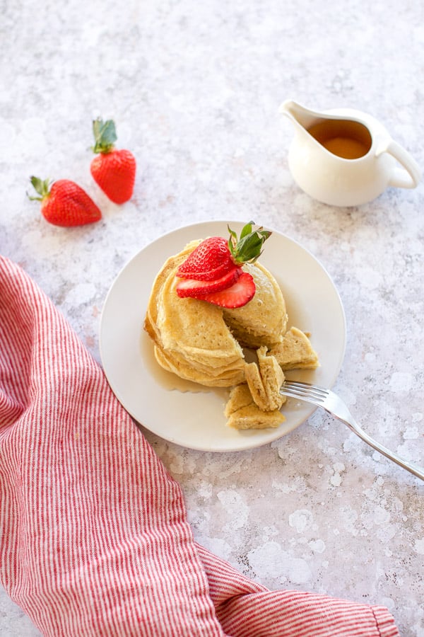 gluten free pancakes with syrup