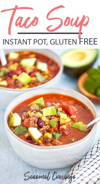instant pot taco soup gluten free