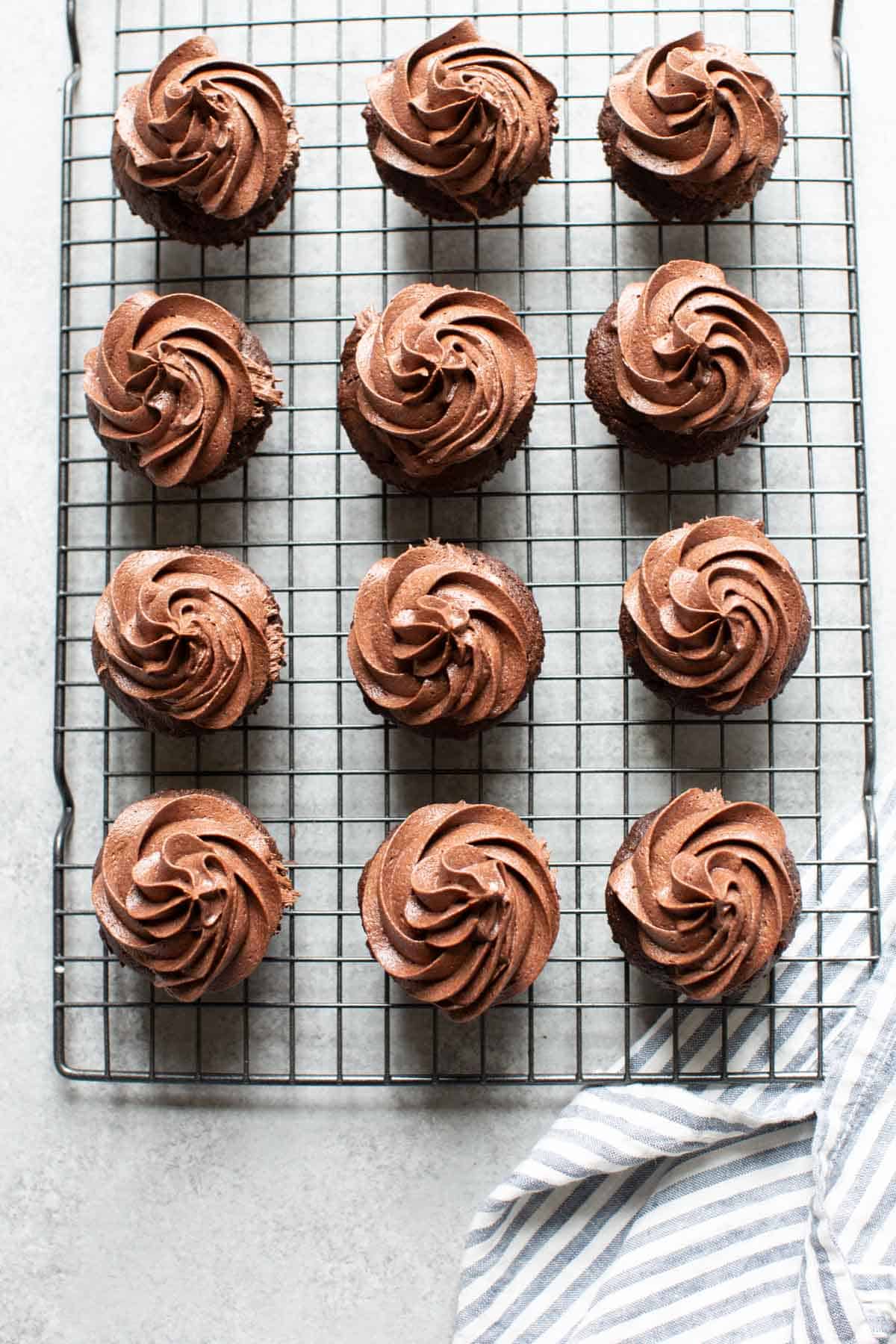 Chocolate Almond Flour Cupcakes 