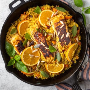 Turmeric Salmon and Couscous