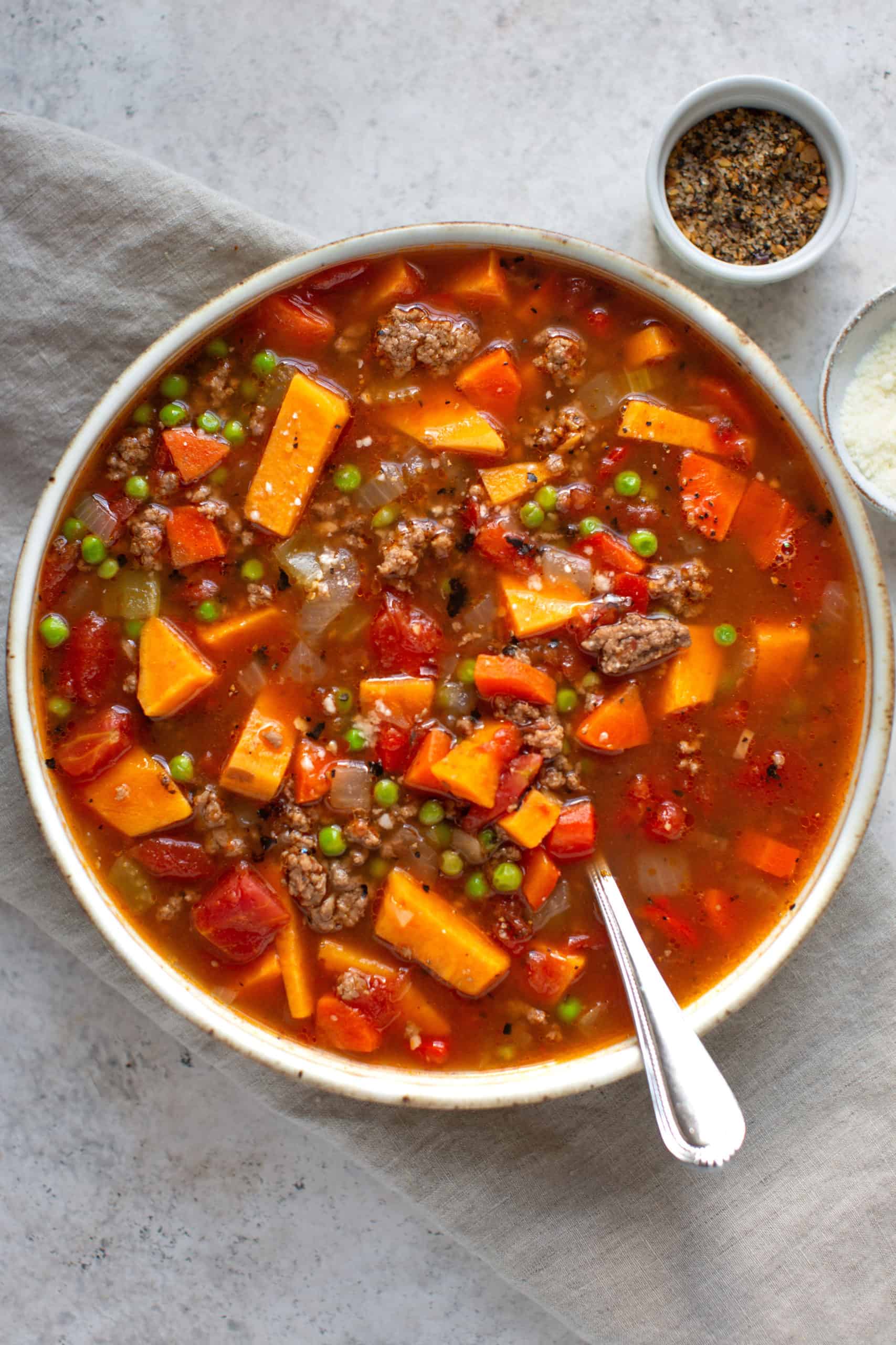 Crock Pot Paleo Hamburger Soup Recipe