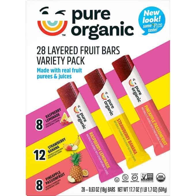 pure organic fruit bars
