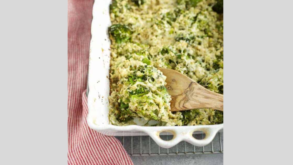 Cauliflower Broccoli Bake with Alfredo