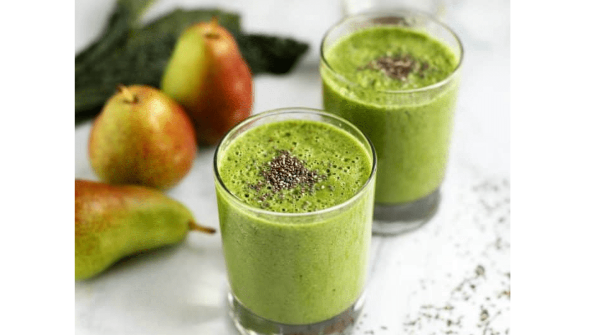 Pear Smoothie with Kale