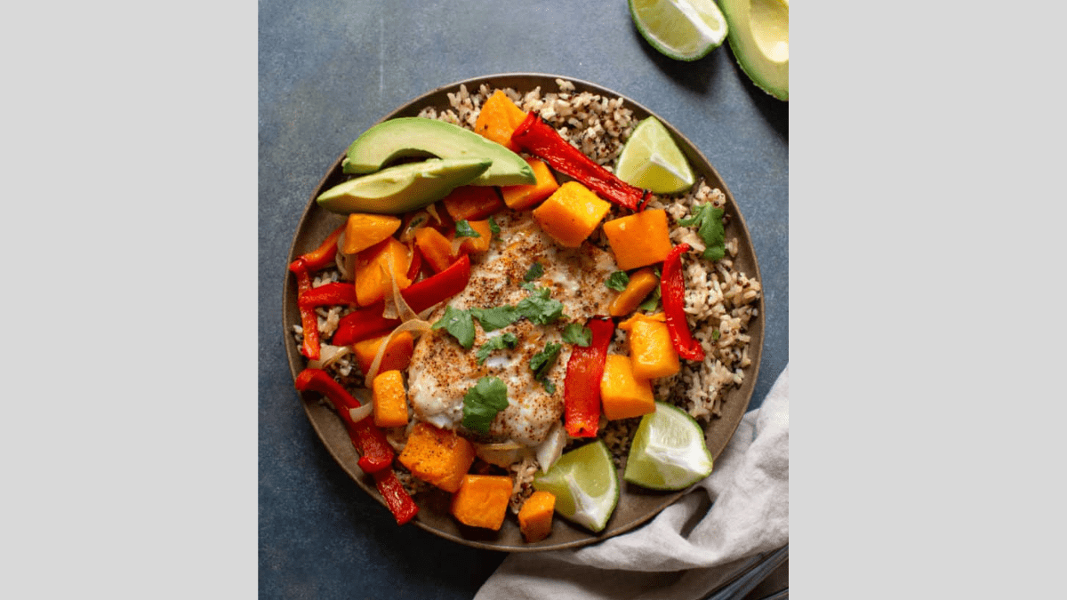 Sheet Pan Baked Cod with Butternut Squash