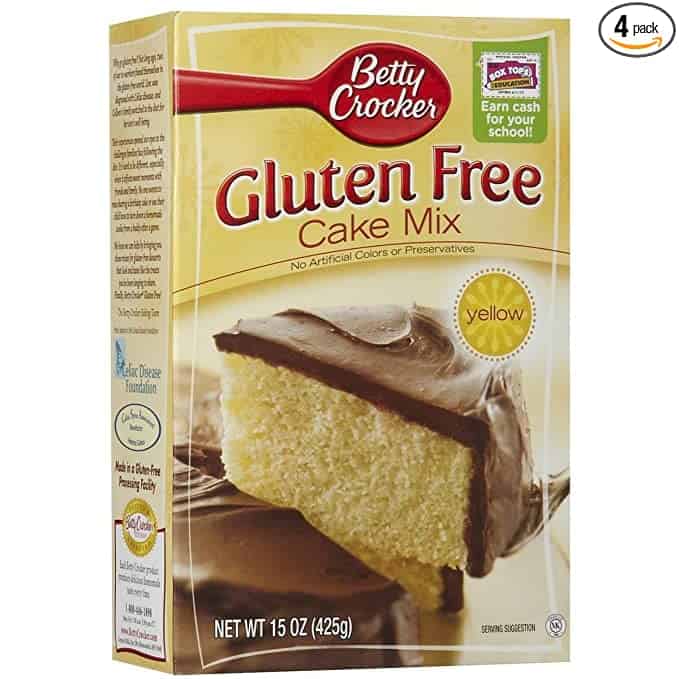 betty crocker gluten free yellow cake mix