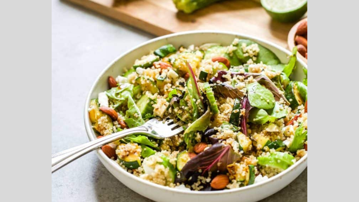 quinoa salad with greens