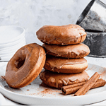 Baked Gluten Free Cinnamon Spice Glazed Donuts