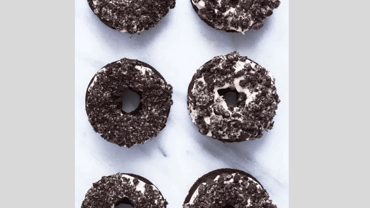 Gluten Free Cookies and Cream Donuts