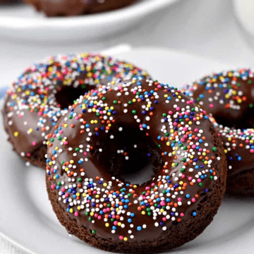 Chocolate Donuts with Sprinkles