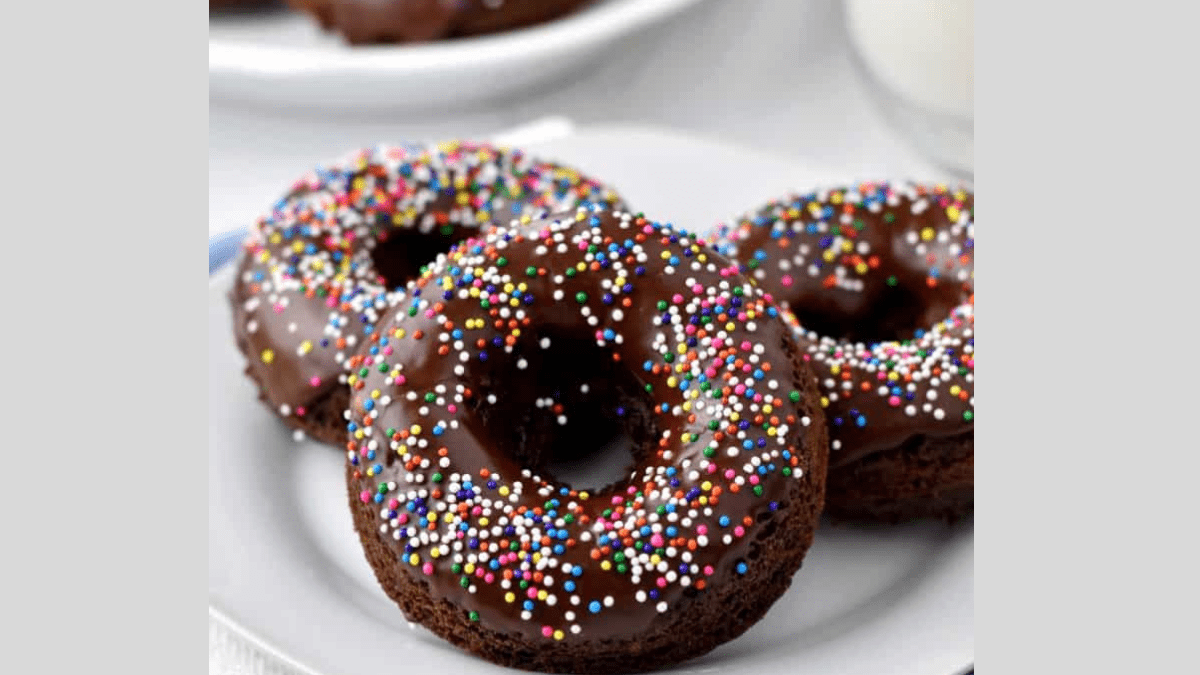 Chocolate Donuts with Sprinkles