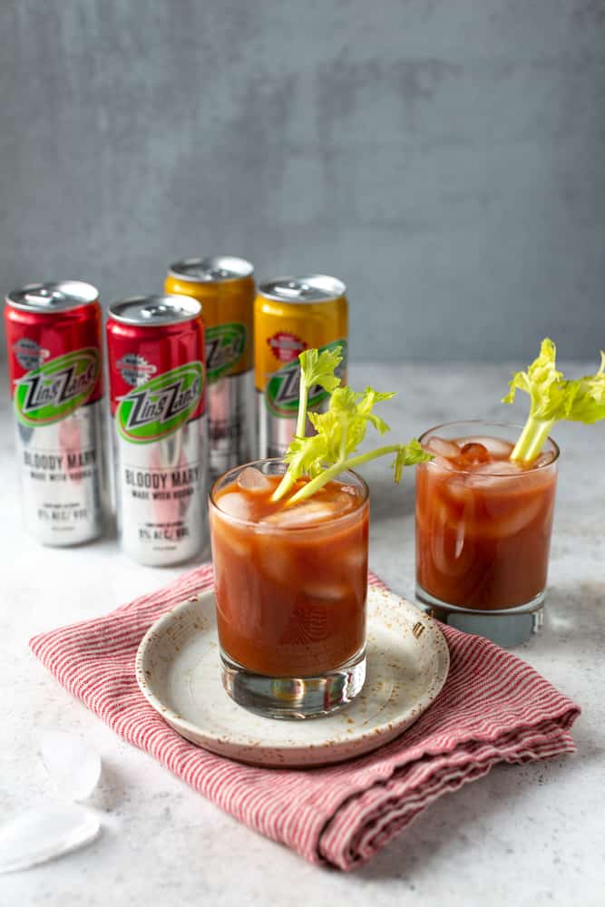 Bloody mary with celery