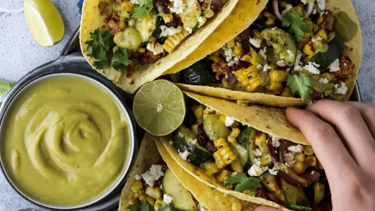 Grilled Zucchini and Corn Tacos