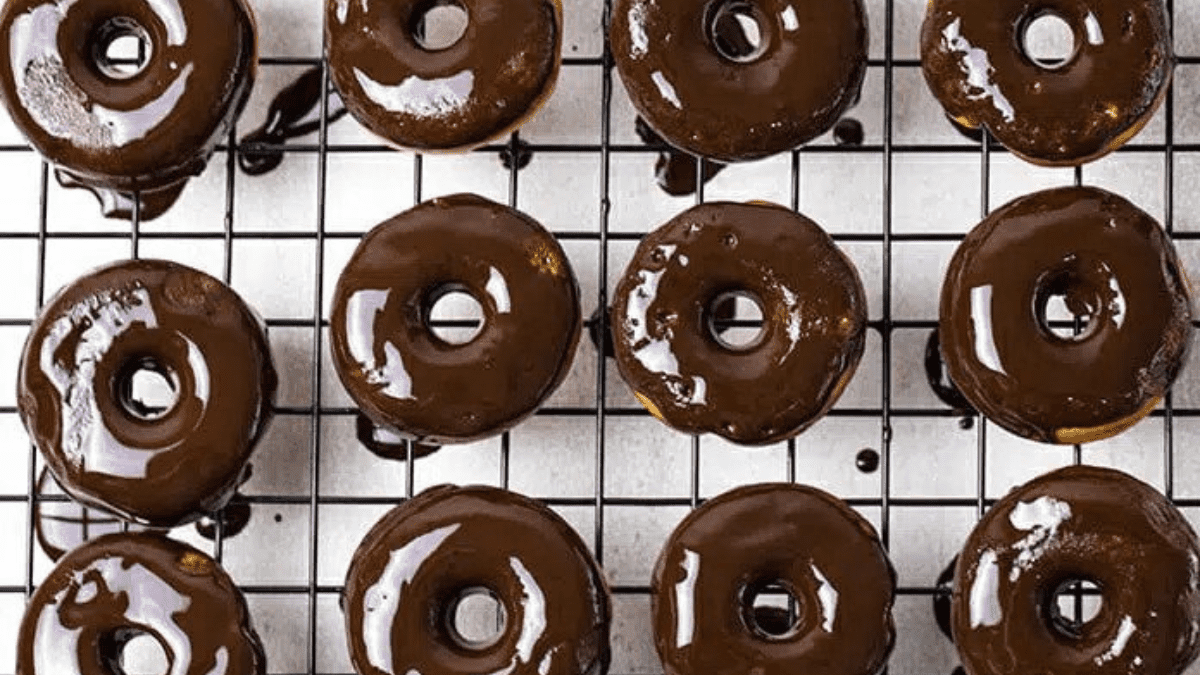 Bite-Size Low Carb Chocolate Glazed Keto Donuts