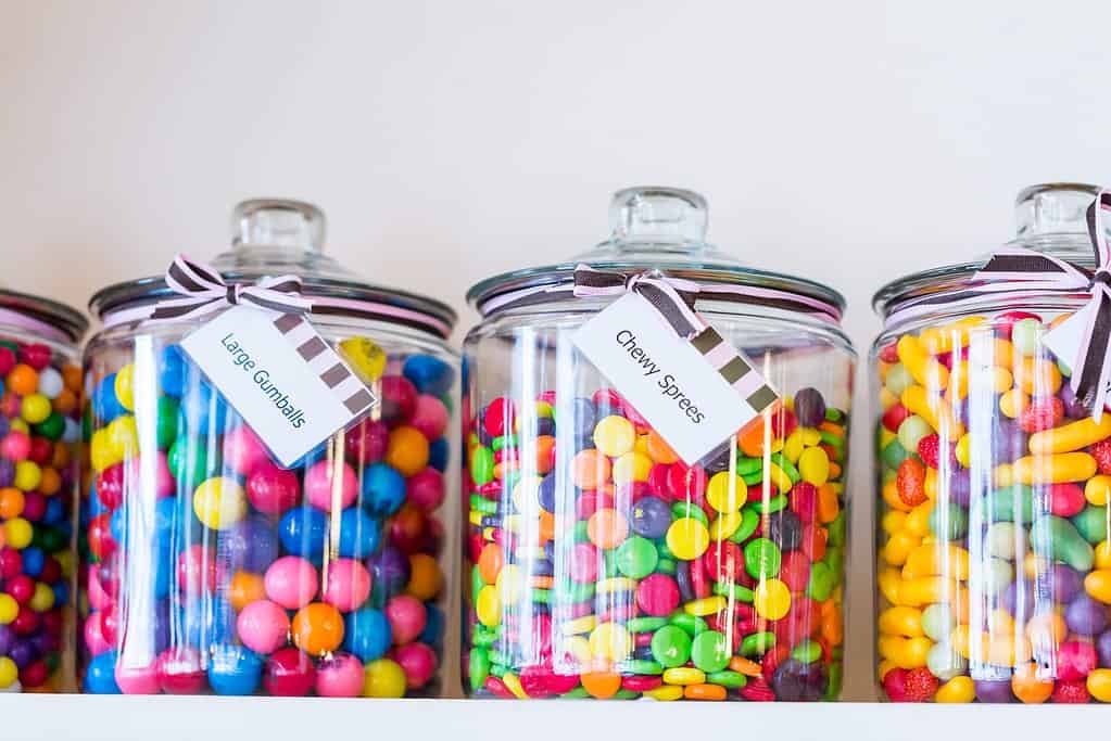 candy store jars