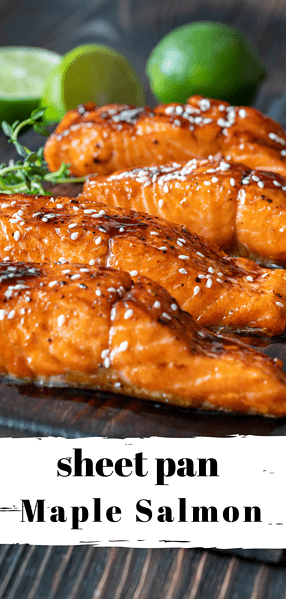 sheet pan maple salmon