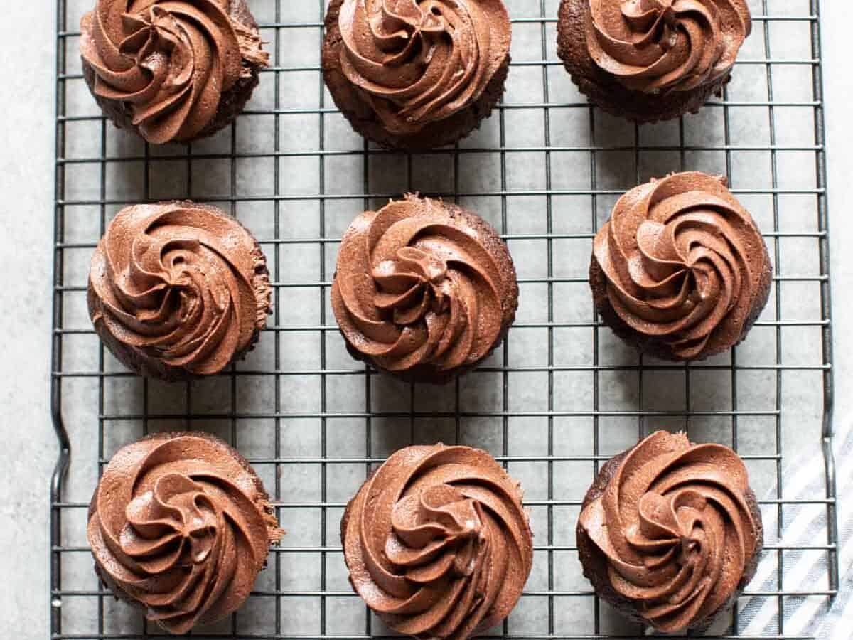Chocolate Almond Flour Cupcakes