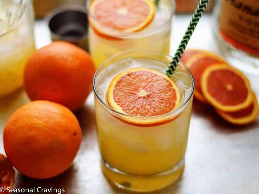 Limoncello and Orange Cocktail