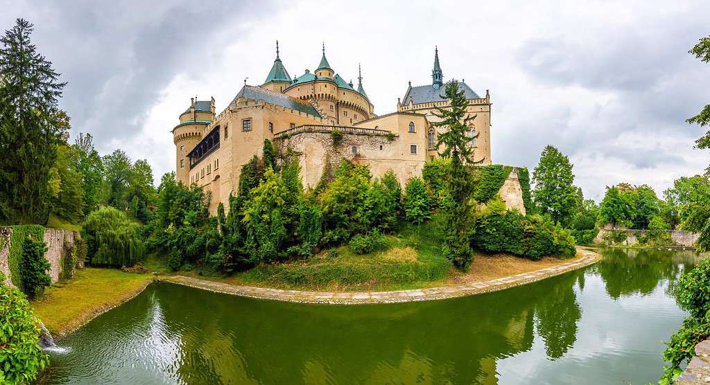 Bojnice medieval castle, UNESCO heritage, Slovakia. It is a Romantic castle with some original Gothic and Renaissance elements built in the 12th century