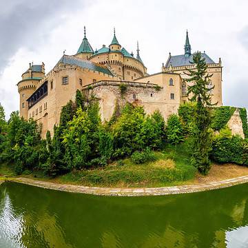 Bojnice medieval castle, UNESCO heritage, Slovakia. It is a Romantic castle with some original Gothic and Renaissance elements built in the 12th century