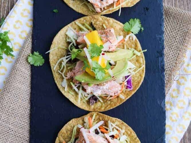 Salmon Tostadas