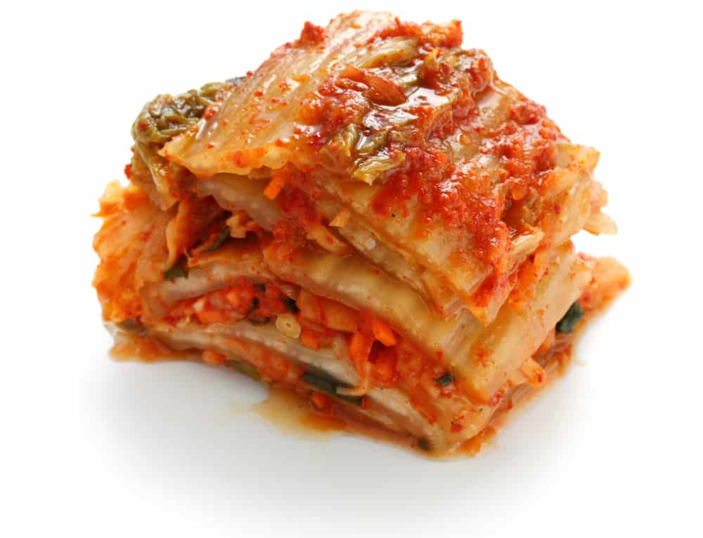 Homemade napa cabbage kimchi