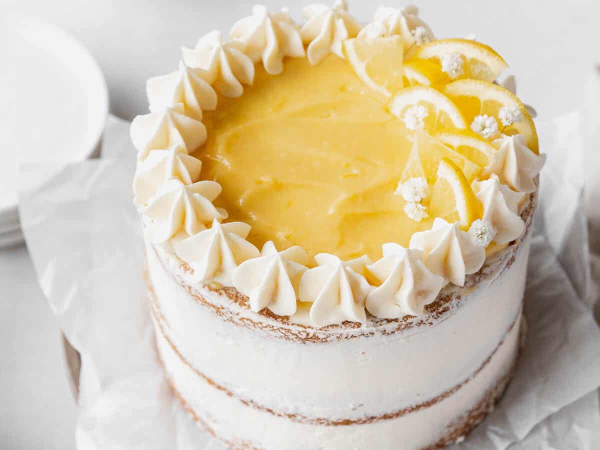 dairy free lemon cream cake