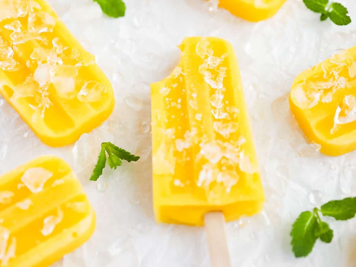 dairy free mango popsicles