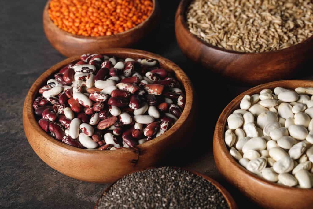 different varieties of beans