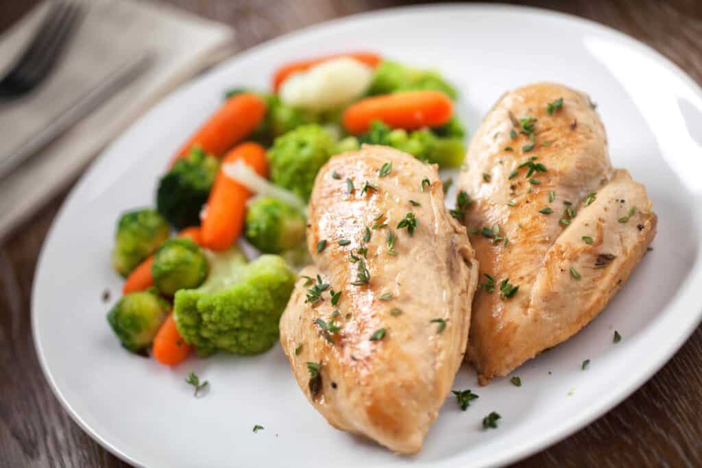 chicken breast with vegetables