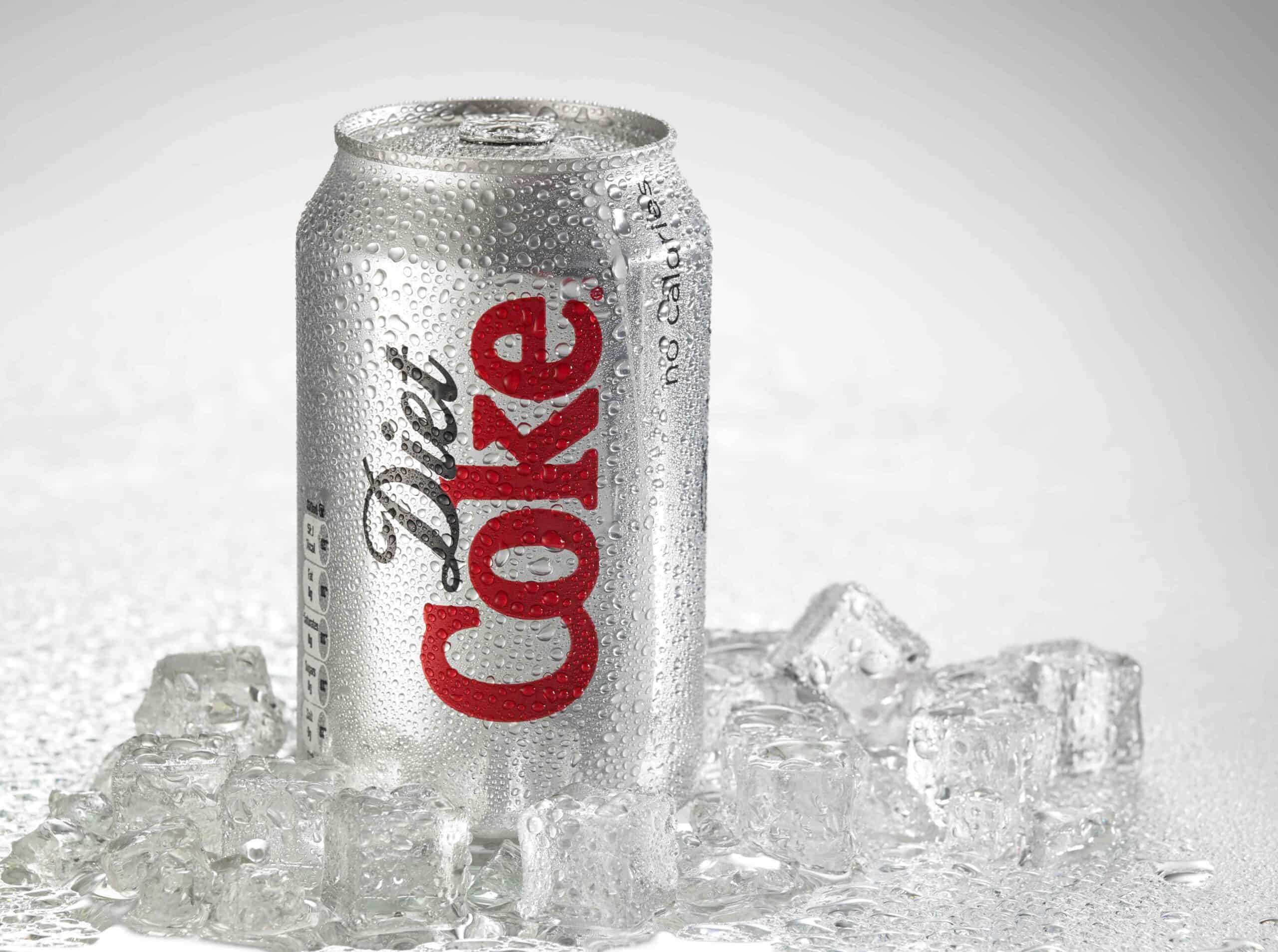 Photo of a can of Coca-Cola Diet . The brand is one of the most popular soda products in the world and it is sold almost everywhere