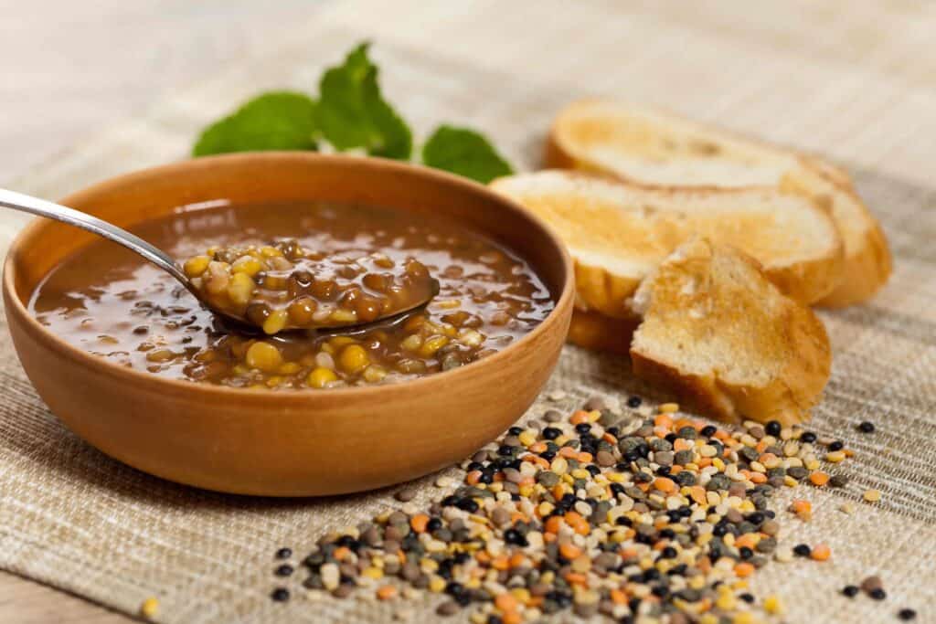 lentils in soup