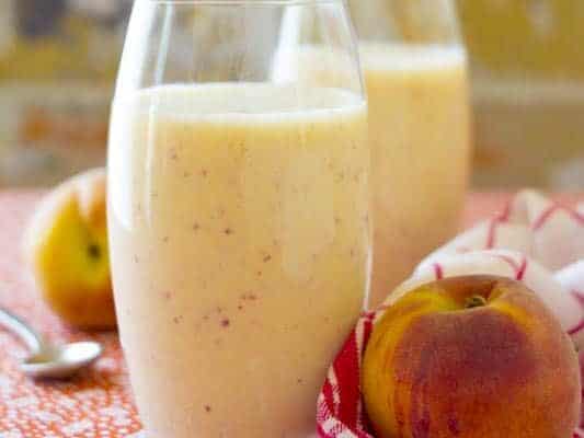 Peach recovery smoothie