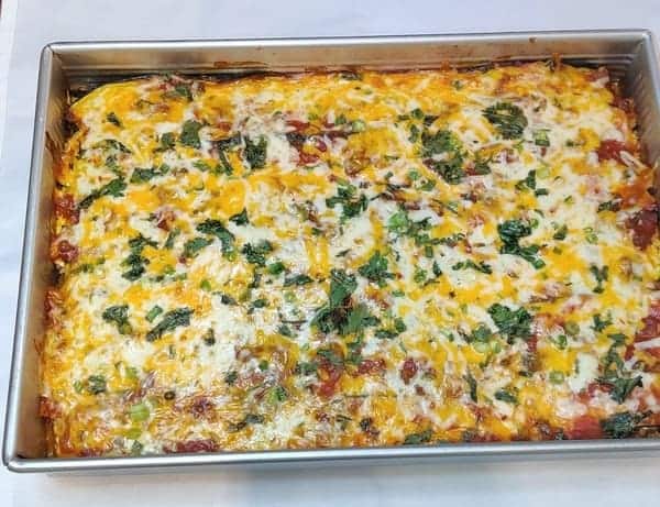 low carb mexican zucchini lasagna
