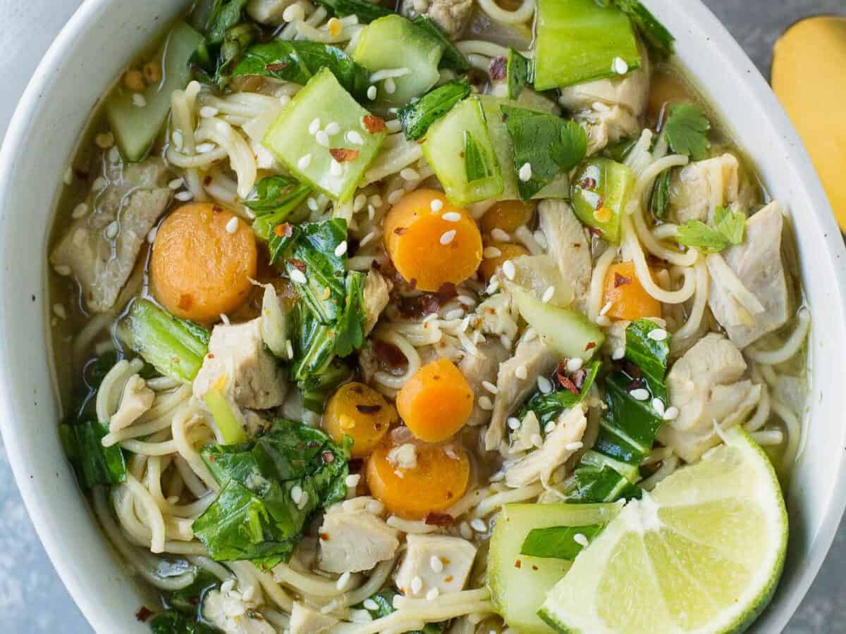 Asian chicken soup slow cooker