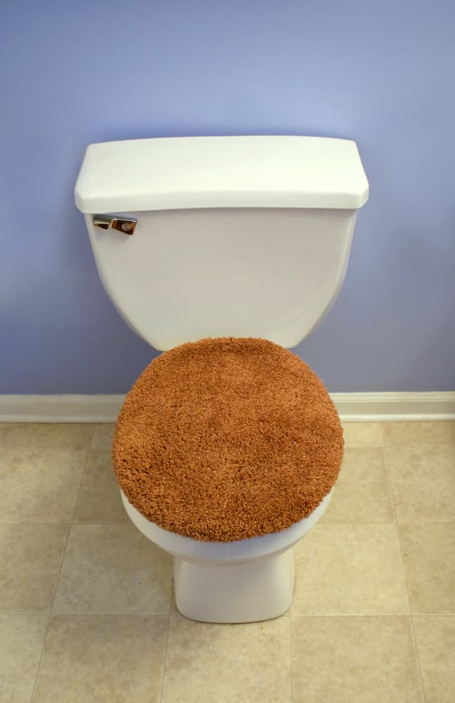 fuzzy toilet seat cover