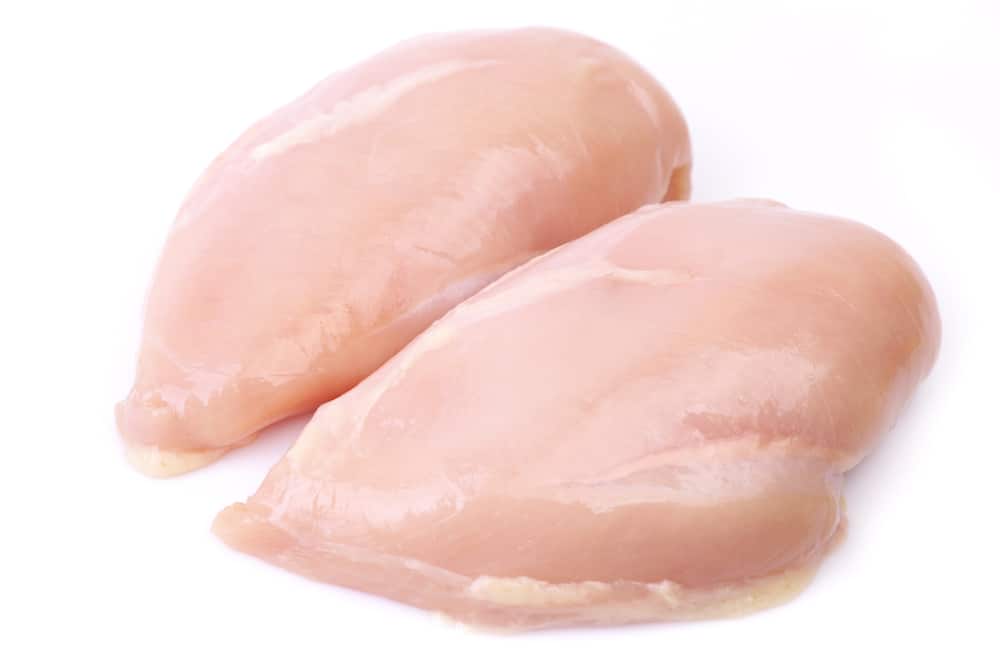 raw chlorinated chicken breasts