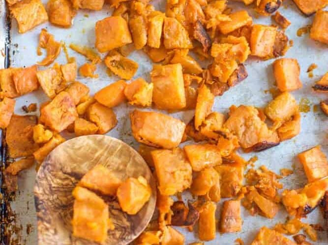roasted sweet potatoes