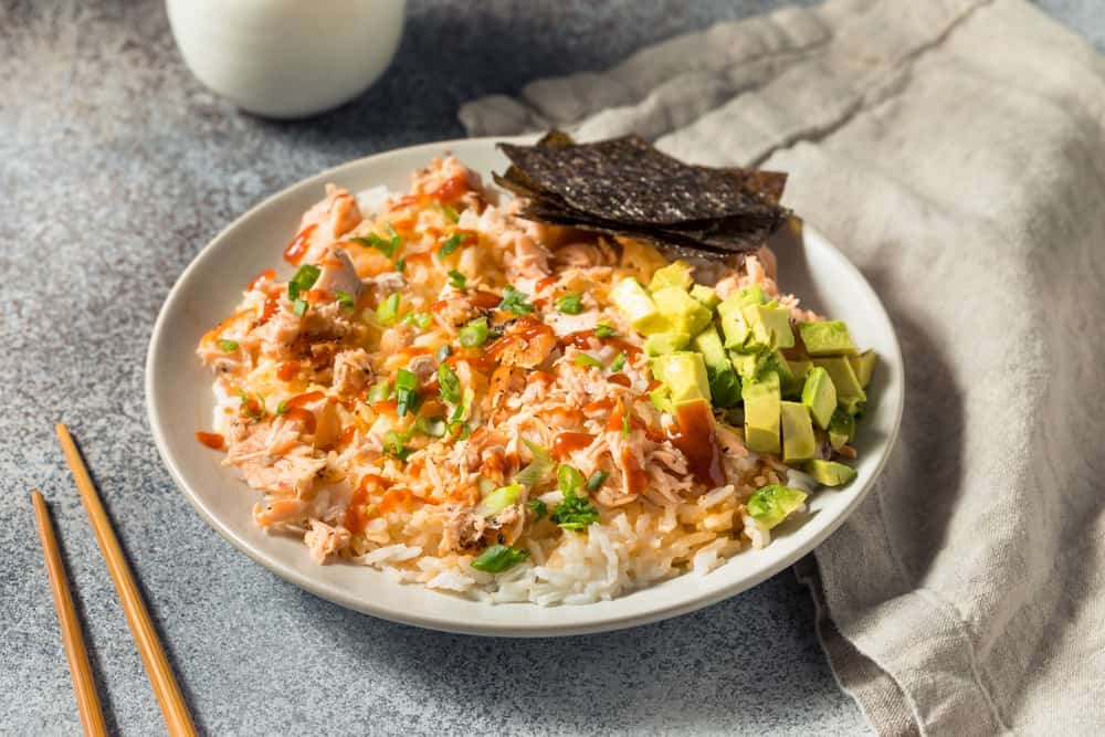 salmon rice bowl trend