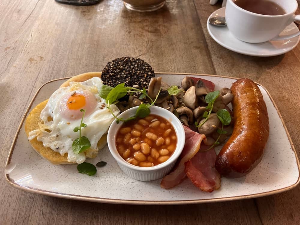 Breakfast,At,Harlem,Restaurant,,Belfast,,Northern,Ireland.,Ulster,Fry.,Fry