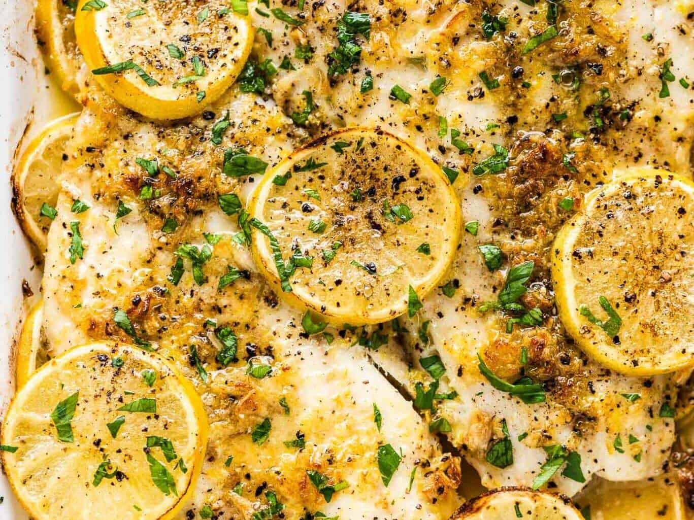 easy baked fish with lemon